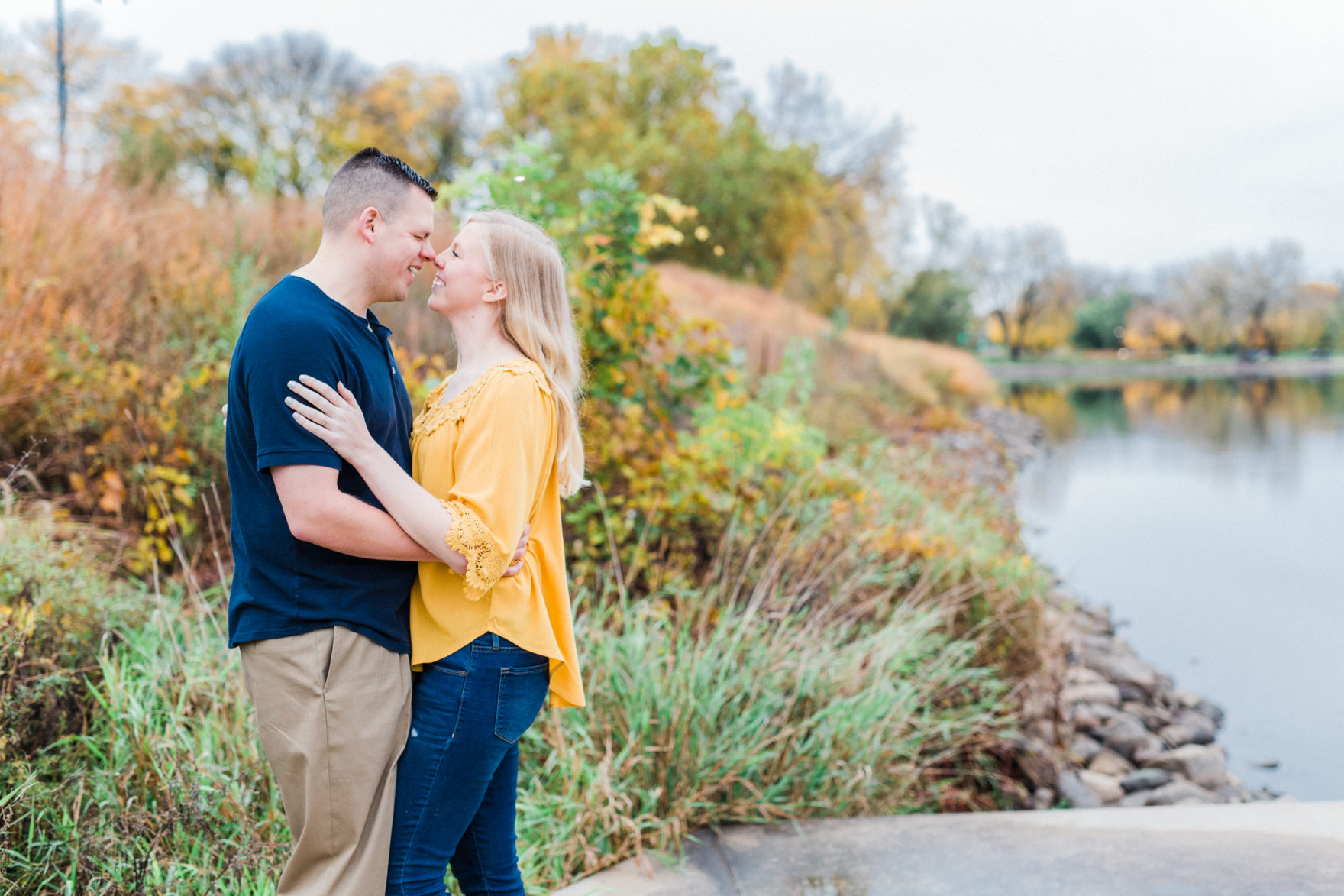 kayla and nick des moines engagement photographer
